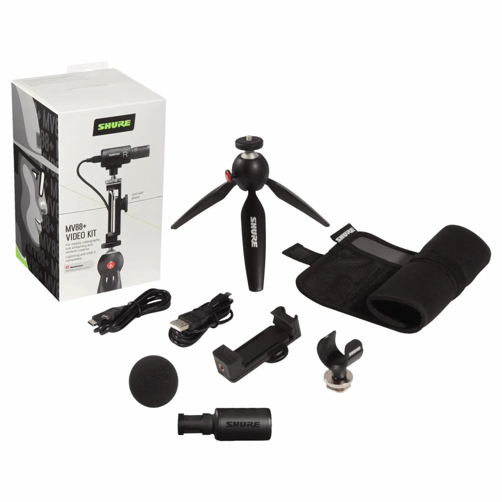 Hot Shure MV88+ Video Kit black